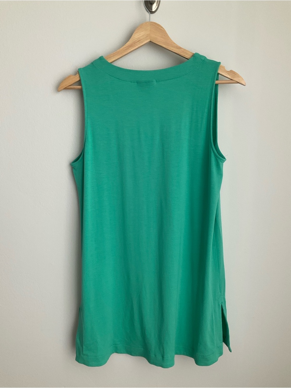 J. Jill Wearever Layering Tunic Tank Top Mint Julep Green V-Neck Size Small NWT - Picture 5 of 11